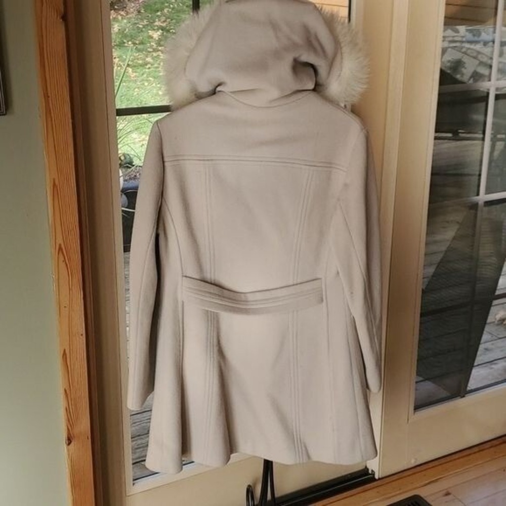 MACINTOSH New England Hooded Zippered Lined Heavy‎ Sz. M Winter Pea Coat - Picture 7 of 12